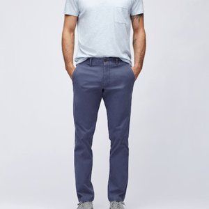 Bonobos Stretch Organic Cotton Chinos 34"x 32" in Blue and Slim Fit